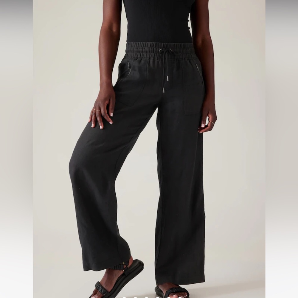 Athleta | Cabo linen wide leg pant
